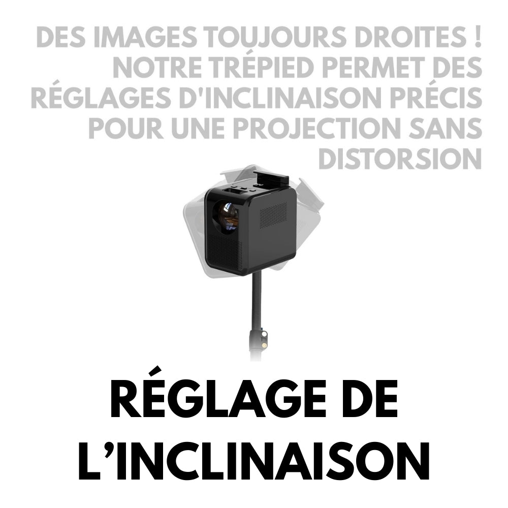TRÉPIED POUR VIDÉOPROJECTEUR, PORTABLE PLIABLE AJUSTABLE EN HAUTEUR