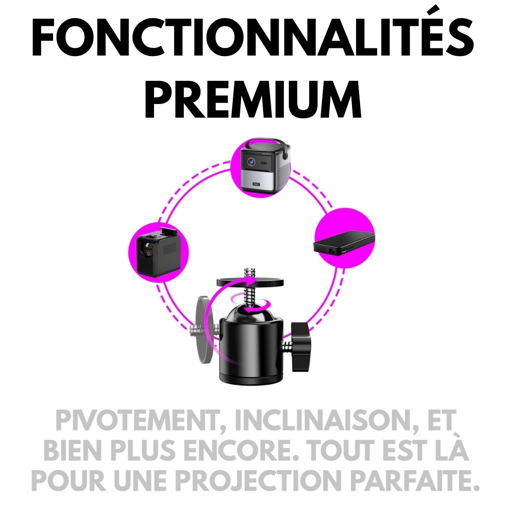 TRÉPIED POUR VIDÉOPROJECTEUR, PORTABLE PLIABLE AJUSTABLE EN HAUTEUR