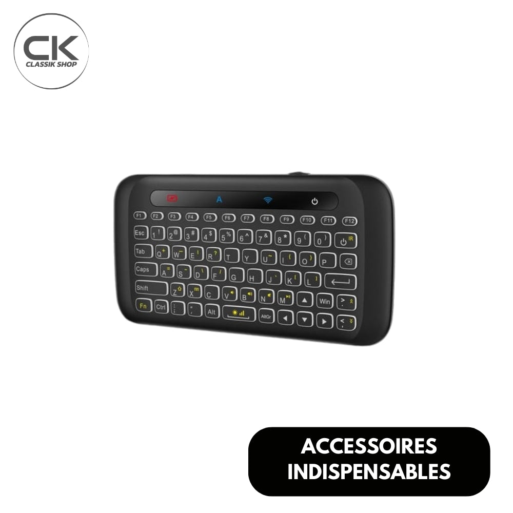 CLAVIER TACTILE BLUETOOTH RÉTROÉCLAIRÉ