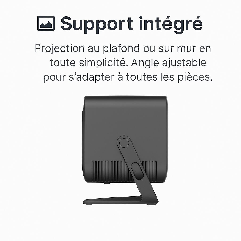 Coffret mini vidéoprojecteur CK avec enceintes compactes et clavier tactile Bluetooth